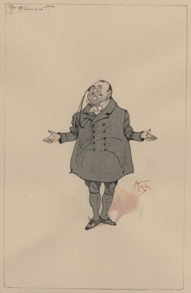 Detail of Dr Blimber, c.1920s by Joseph Clayton Clarke