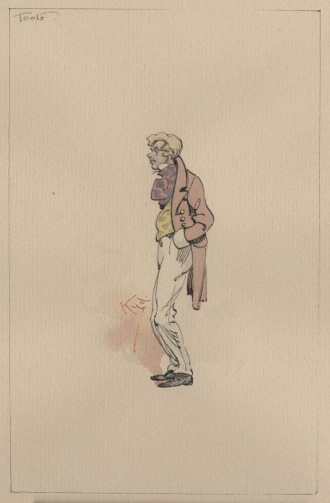 Detail of Mr Toots, c.1920s by Joseph Clayton Clarke