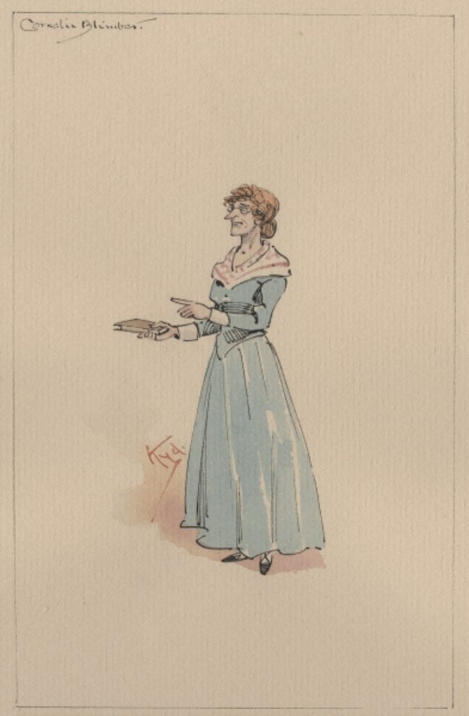 Detail of Miss Cornelia Blimber, c.1920s by Joseph Clayton Clarke