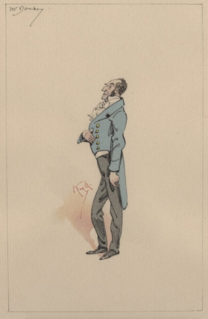 Detail of Mr Paul Dombey, c.1920s by Joseph Clayton Clarke