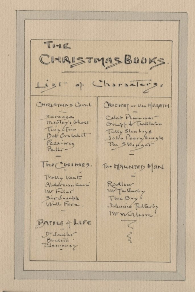 Detail of List of Characters, c.1920s by Joseph Clayton Clarke