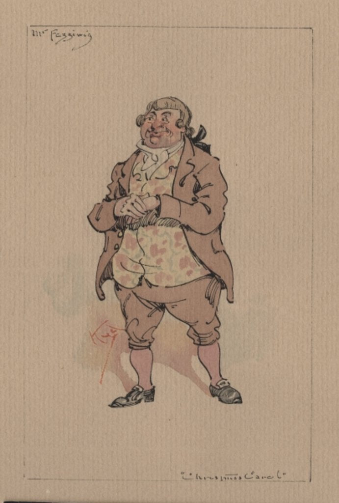 Detail of Mr Fezziwig - A Christmas Carol, c.1920s by Joseph Clayton Clarke