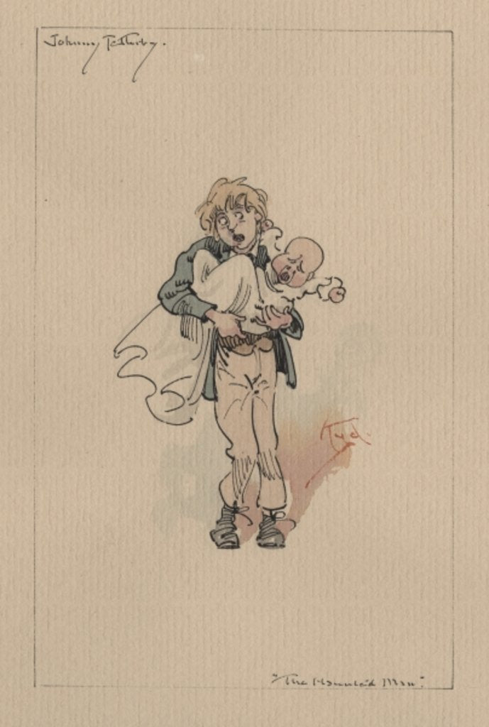 Detail of Johnny Tellerby - The Haunted Man and the Ghost's Bargain, c.1920s by Joseph Clayton Clarke