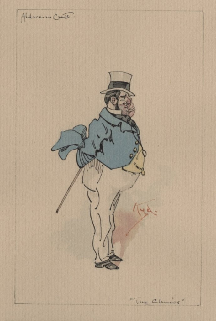 Detail of Alderman Cute - The Chimes, c.1920s by Joseph Clayton Clarke