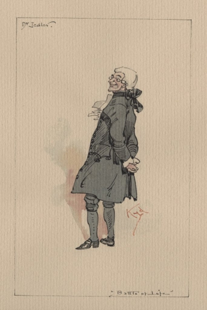 Detail of Dr Jedler - The Battle of Life, c.1920s by Joseph Clayton Clarke