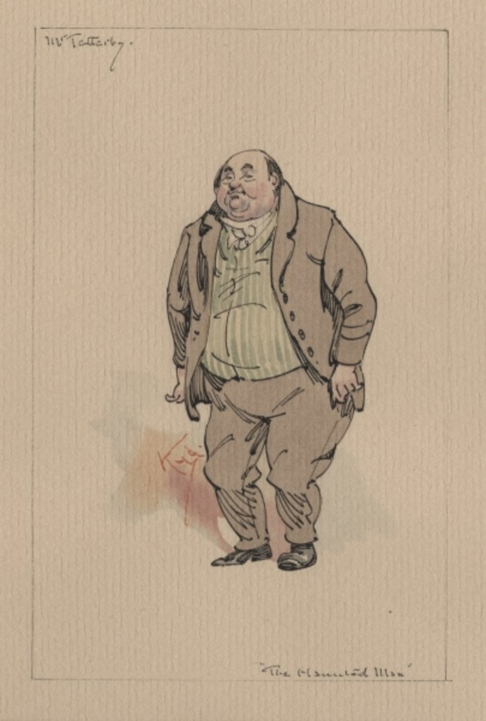 Detail of Mr Tetterby - The Haunted Man and the Ghost's Bargain, c.1920s by Joseph Clayton Clarke