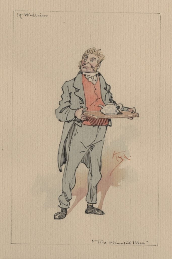 Detail of Mr William - The Haunted Man and the Ghost's Bargain, c.1920s by Joseph Clayton Clarke