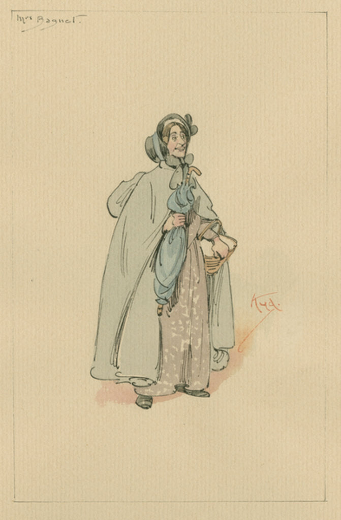 Detail of Mrs Bagnet, c.1920s by Joseph Clayton Clarke