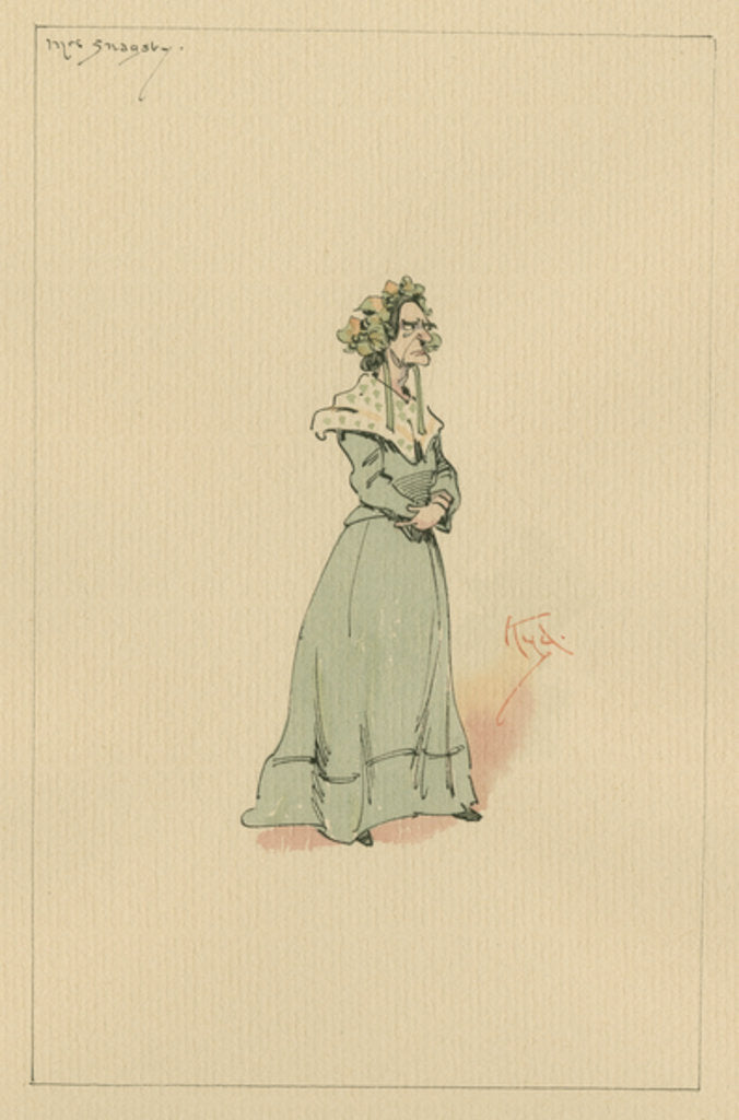 Detail of Mrs Snagsby, c.1920s by Joseph Clayton Clarke