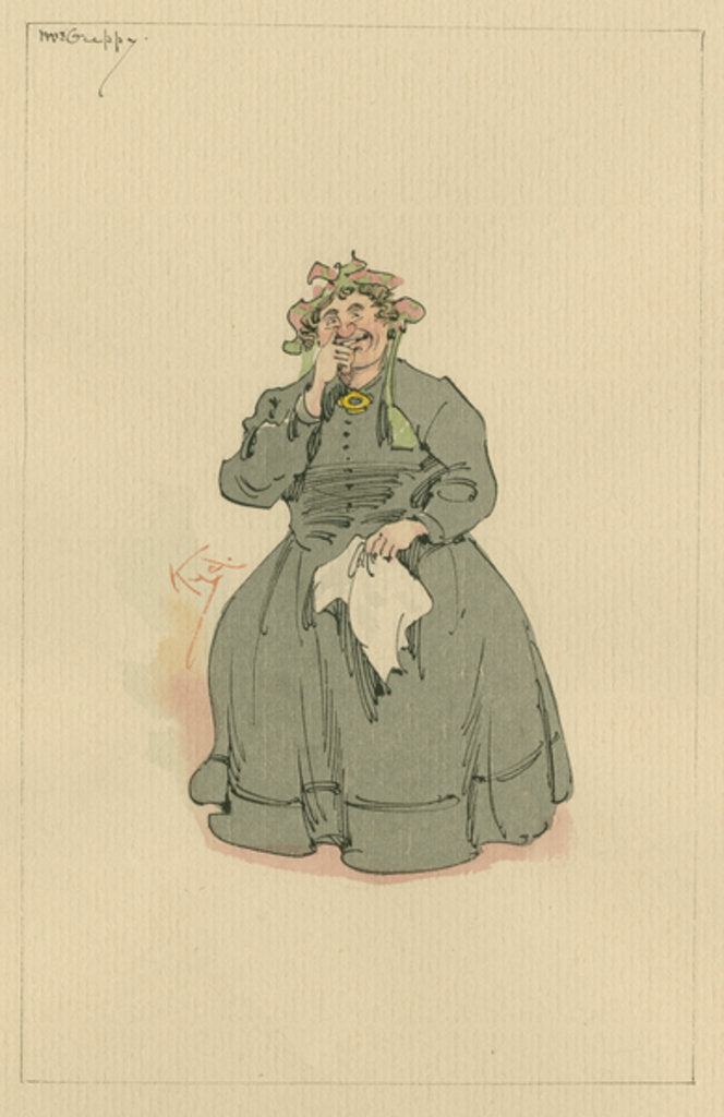 Detail of Mrs Guppy, c.1920s by Joseph Clayton Clarke