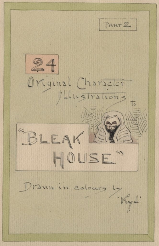 Detail of Title Page, Illustrations for 'Bleak House', Part 2, c.1920s by Joseph Clayton Clarke