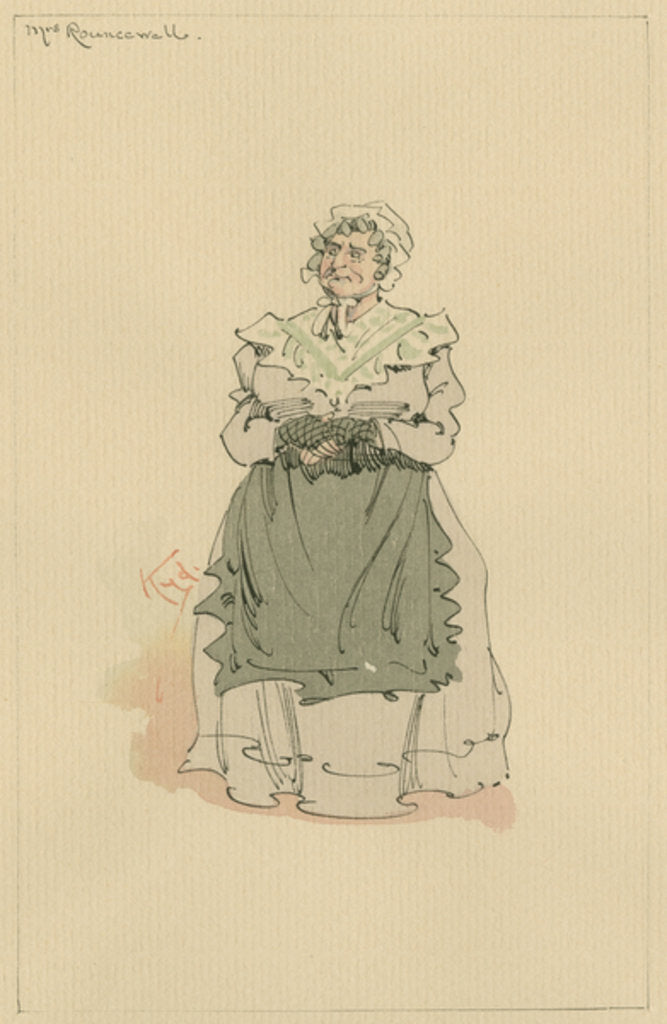 Detail of Mrs Rouncewell, c.1920s by Joseph Clayton Clarke