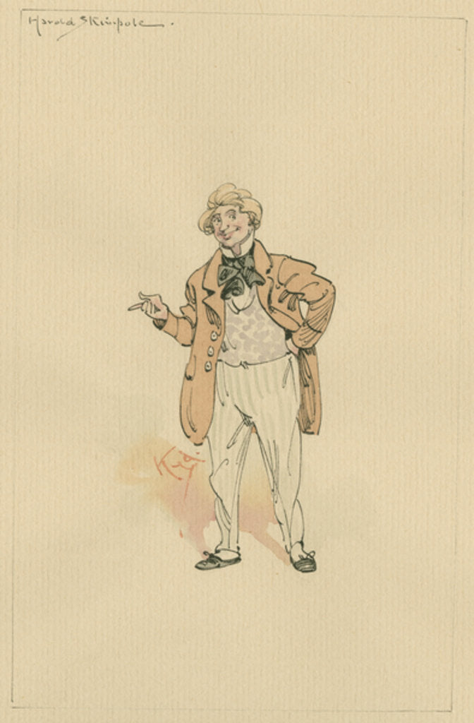 Detail of Harold Skimpole, c.1920s by Joseph Clayton Clarke