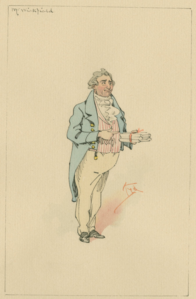 Detail of Mr Wickfield, c.1920s by Joseph Clayton Clarke