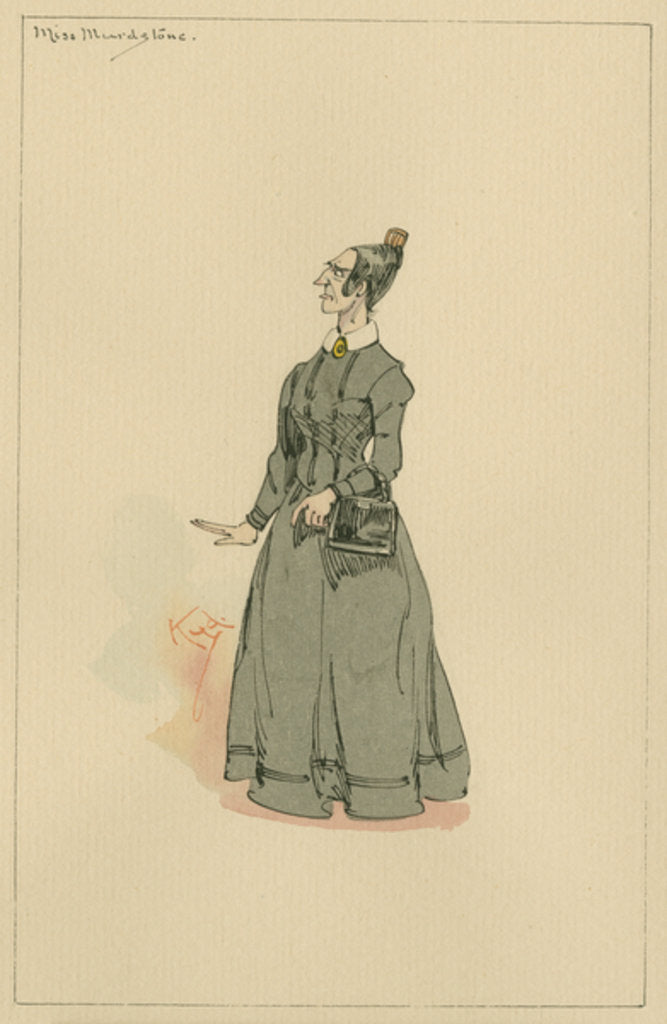 Detail of Miss Murdstone, c.1920s by Joseph Clayton Clarke