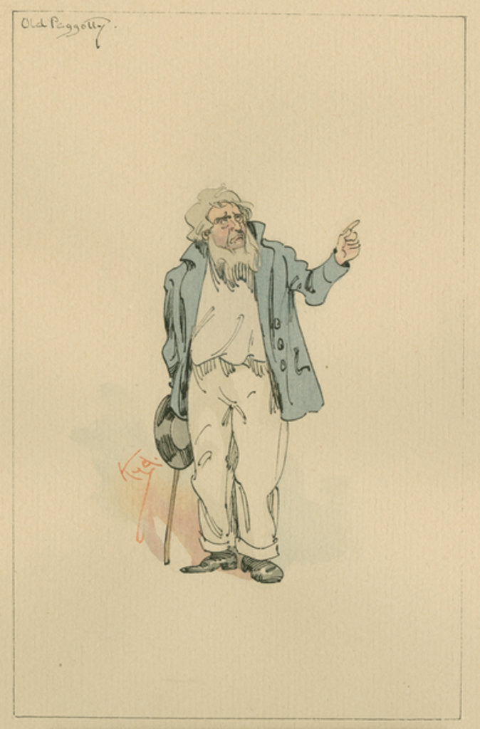 Detail of Old Peggotty, c.1920s by Joseph Clayton Clarke