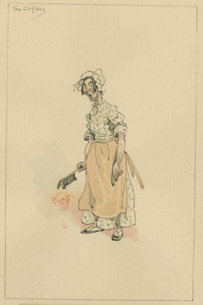 Detail of The Orfling, c.1920s by Joseph Clayton Clarke