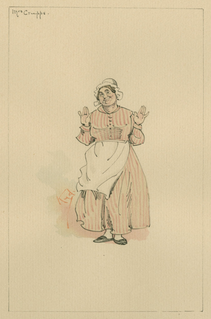 Detail of Mrs Crupps, c.1920s by Joseph Clayton Clarke