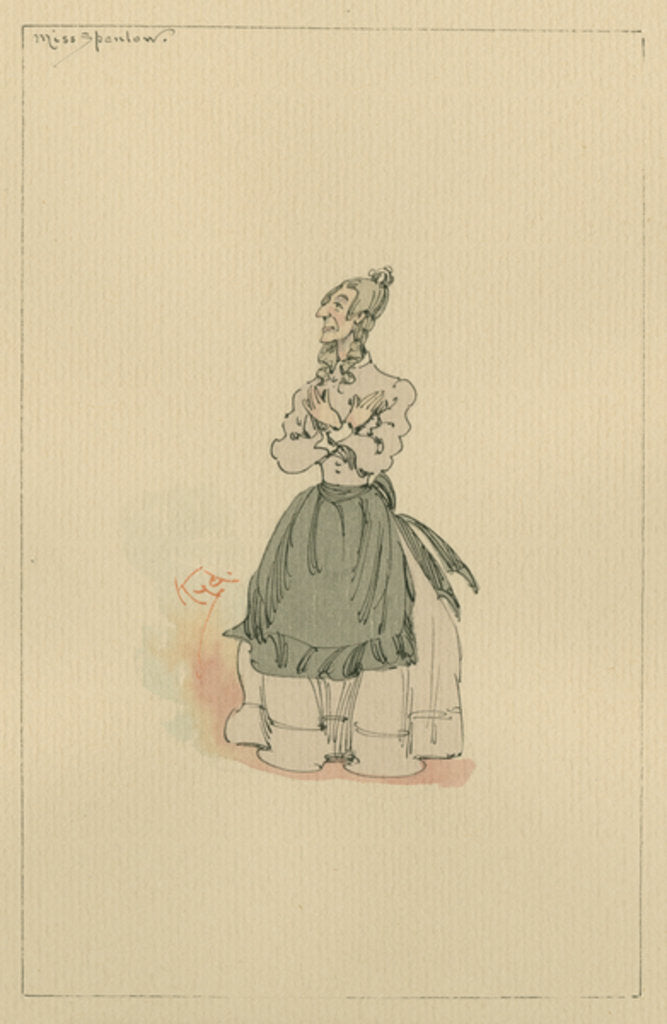 Detail of Miss Spenlow, c.1920s by Joseph Clayton Clarke