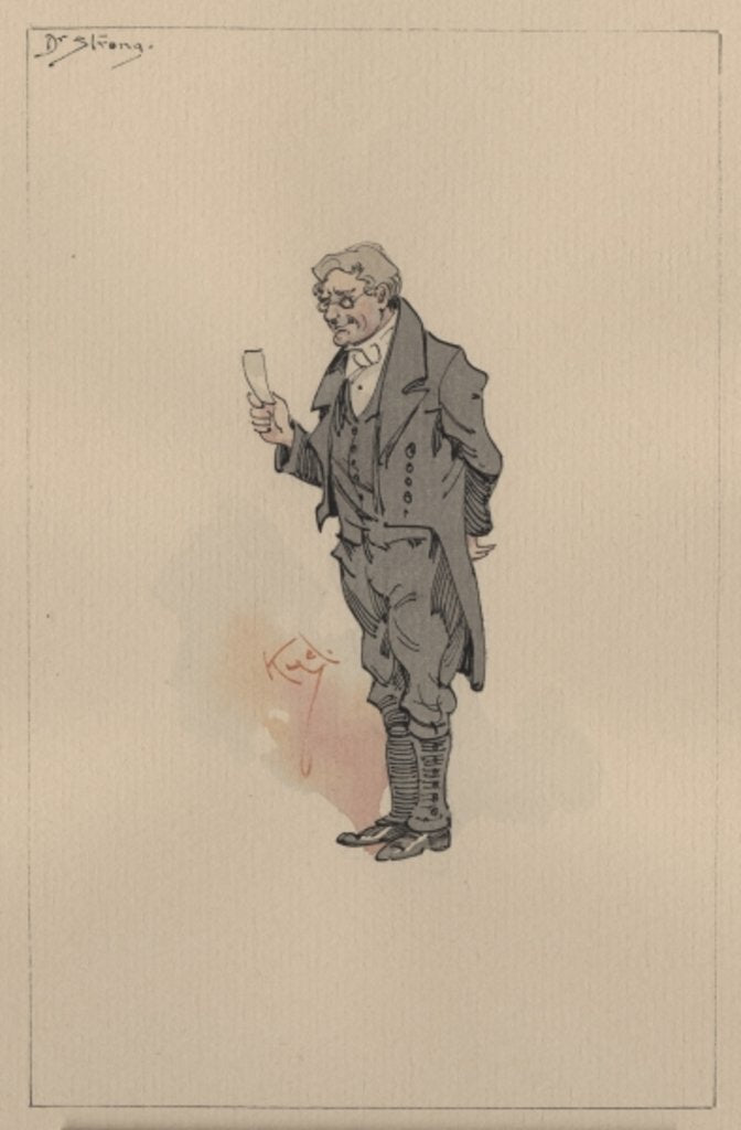 Detail of Dr Strong, c.1920s by Joseph Clayton Clarke