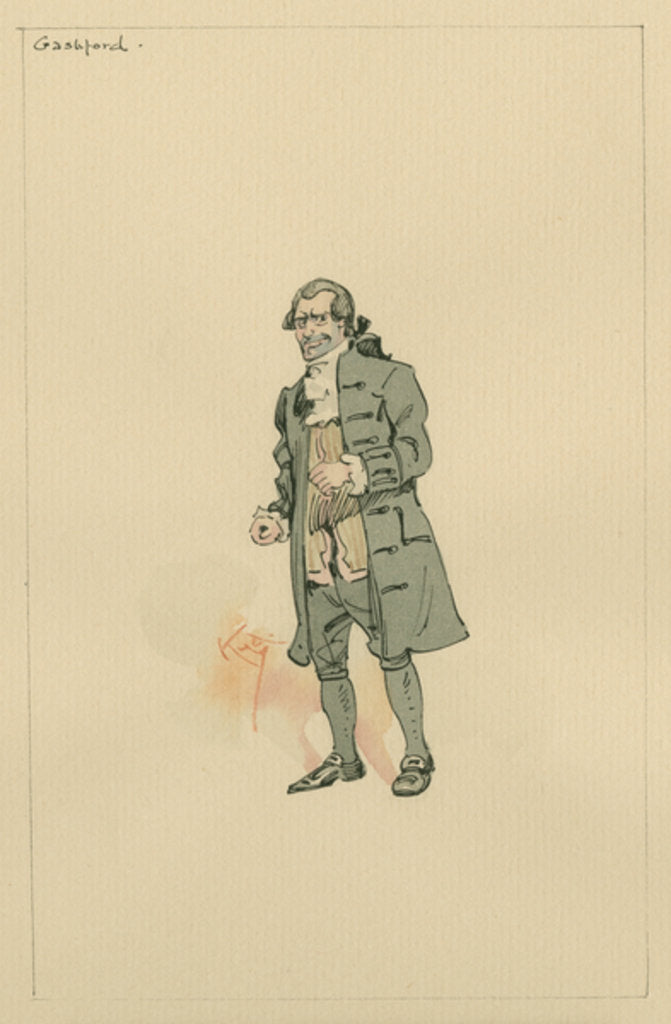 Detail of Gashford, c.1920s by Joseph Clayton Clarke