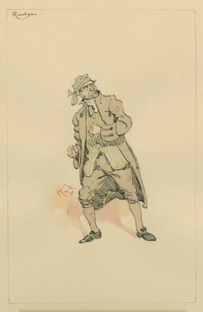 Detail of Barnaby Rudge Sr, c.1920s by Joseph Clayton Clarke