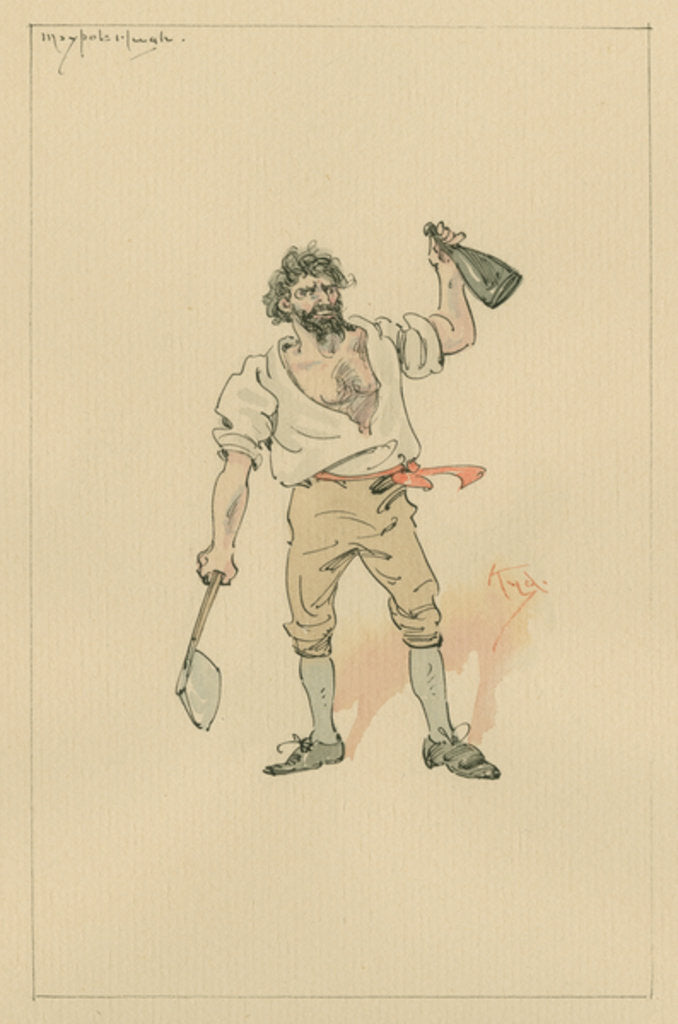 Detail of Maypole Hugh, c.1920s by Joseph Clayton Clarke