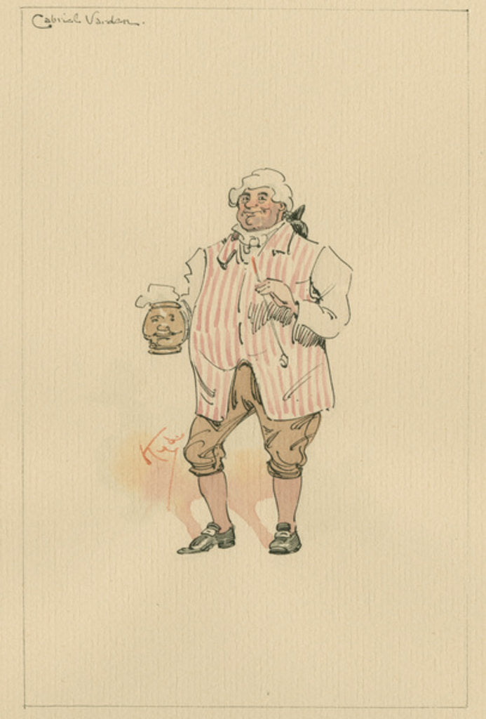 Detail of Gabriel Varden, c.1920s by Joseph Clayton Clarke