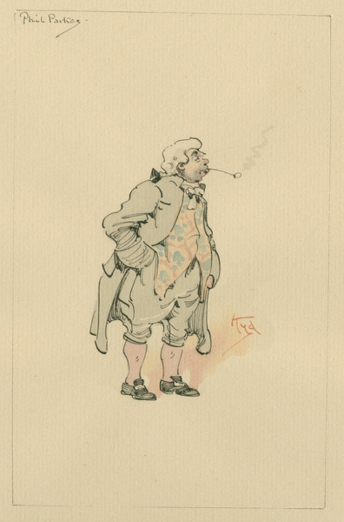 Detail of Phil Parkes, c.1920s by Joseph Clayton Clarke