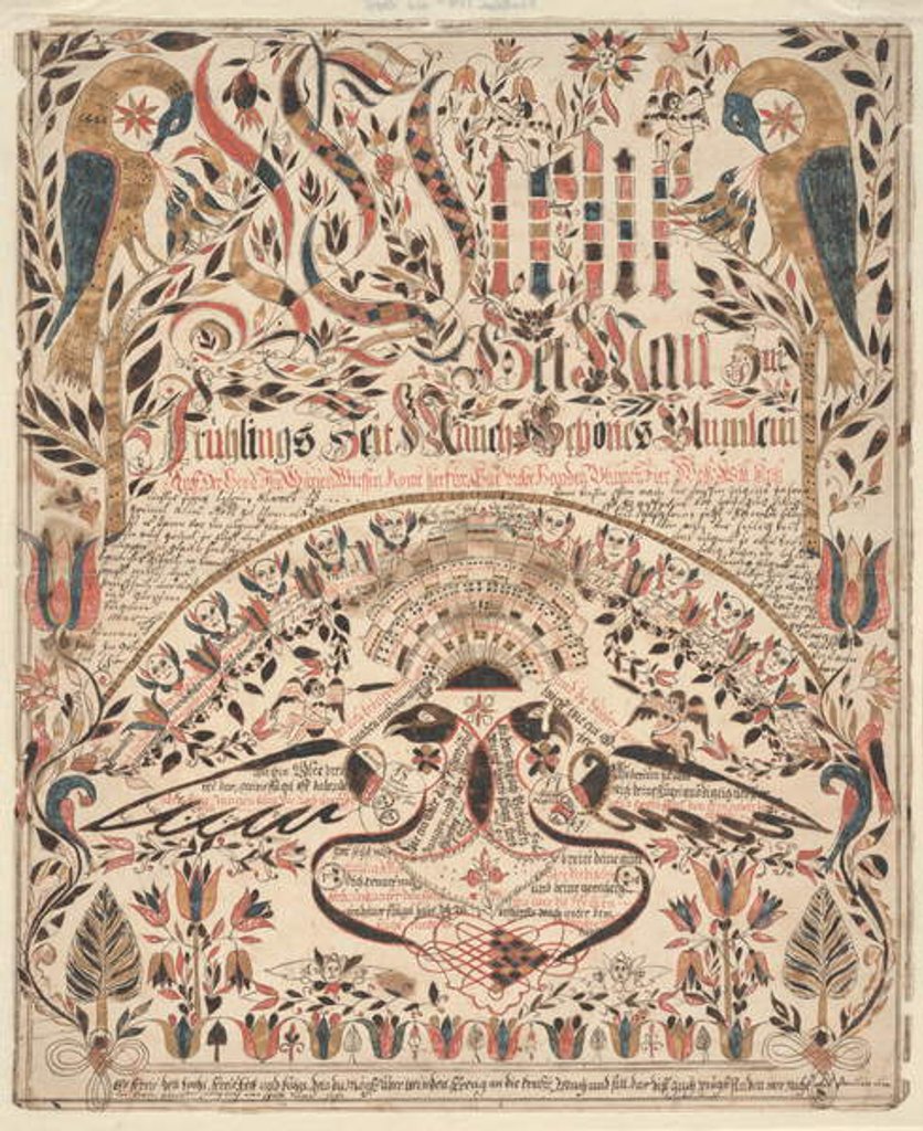 Detail of How one loves in springtime by School American