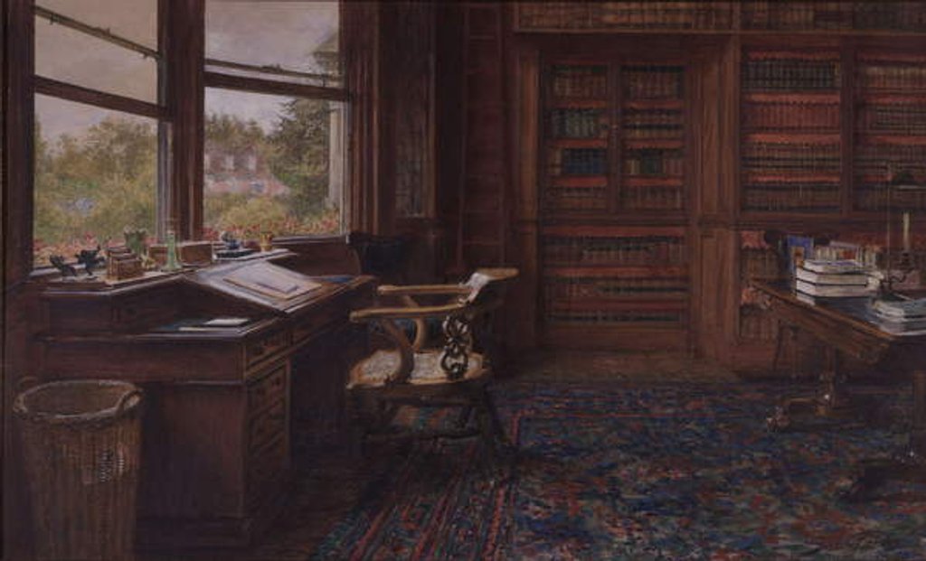 Detail of The Empty Chair, Gad's Hill, 9th June, 1870 by Samuel Luke Fildes