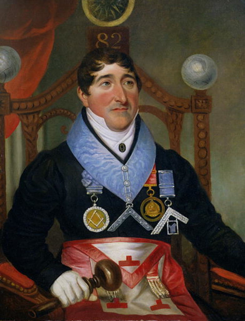 Detail of Portrait of John James Howell Coe, 1820s by English School