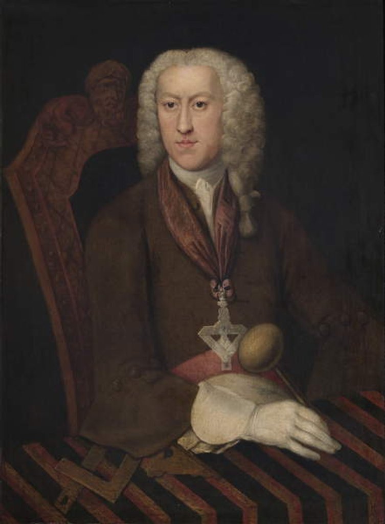 Detail of Colonel John Pitt, c.1730 by William (attr. to) Hogarth