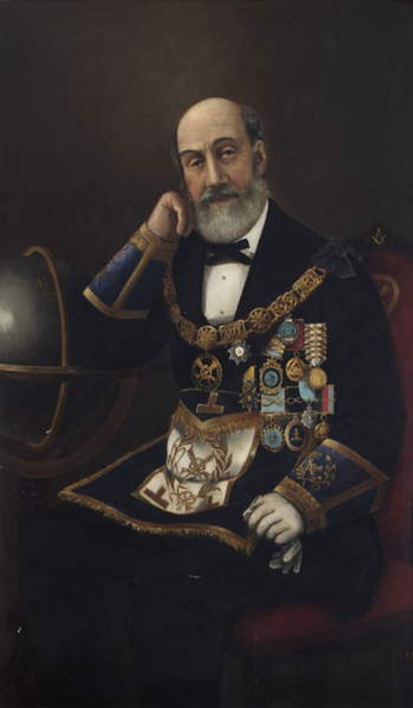 Detail of John Morant Hervey, Grand Secretary, 1875 by Ernest de Cleichen von Tettenborn