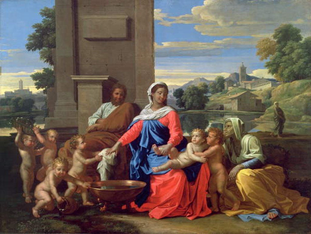 Detail of The Holy Family with the Infant St. John the Baptist and St. Elizabeth, 1650-51 by Nicolas Poussin