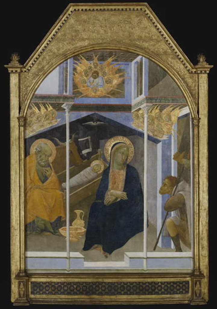 Detail of The Adoration of the Shepherds, c.1350 by Bartolommeo Bulgarini