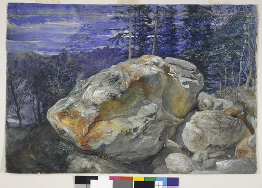 Detail of Fragment of the Alps, c.1854-56 by John Ruskin