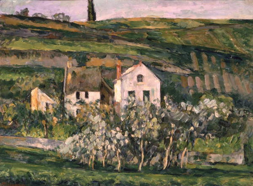 Detail of Small Houses at Auvers, c.1873-74 by Paul Cezanne