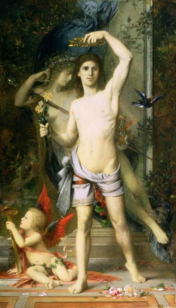 Detail of The Young Man and Death, 1856-65 by Gustave Moreau