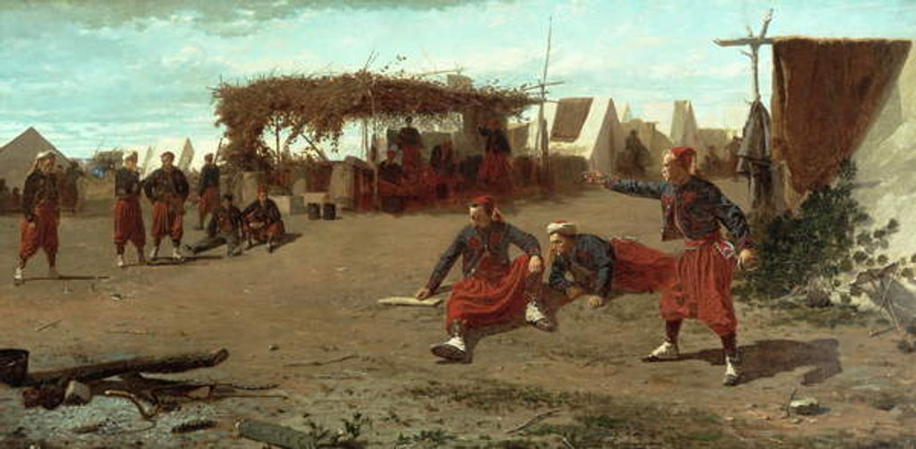 Detail of Pitching Quoits, 1865 by Winslow Homer