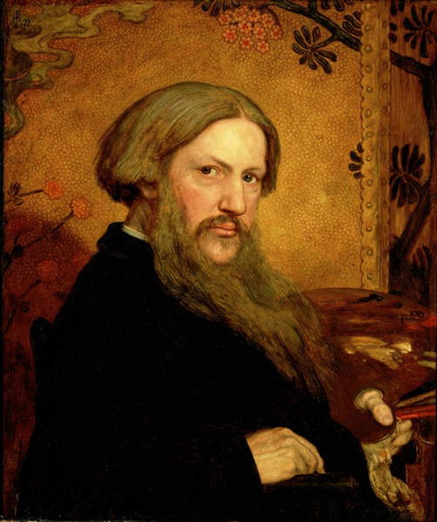 Detail of Self Portrait, 1877 by Ford Madox Brown