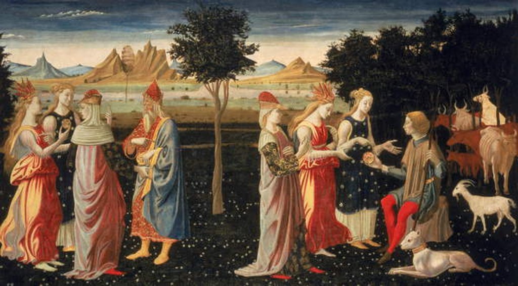 Detail of The Judgement of Paris, c.1480 by Master of the Argonaut Panels