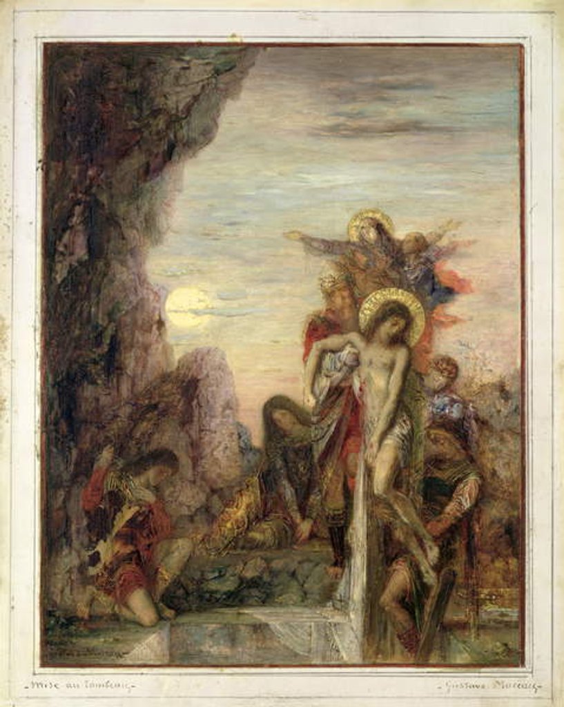 Detail of The Entombment, c.1867 by Gustave Moreau