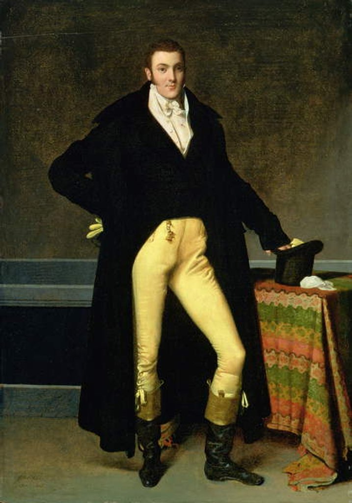 Detail of Portrait of Joseph-Antoine de Nogent, 1815 by Jean Auguste Dominique Ingres