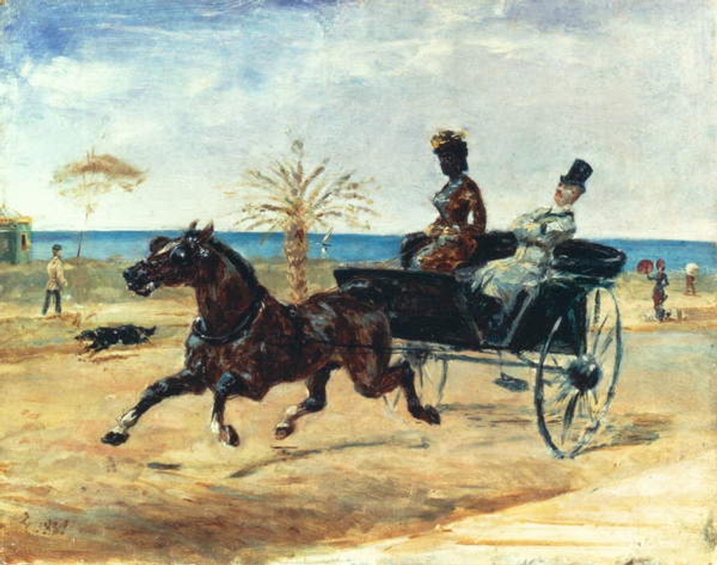 Detail of The Black Countess, 1881 by Henri de Toulouse-Lautrec