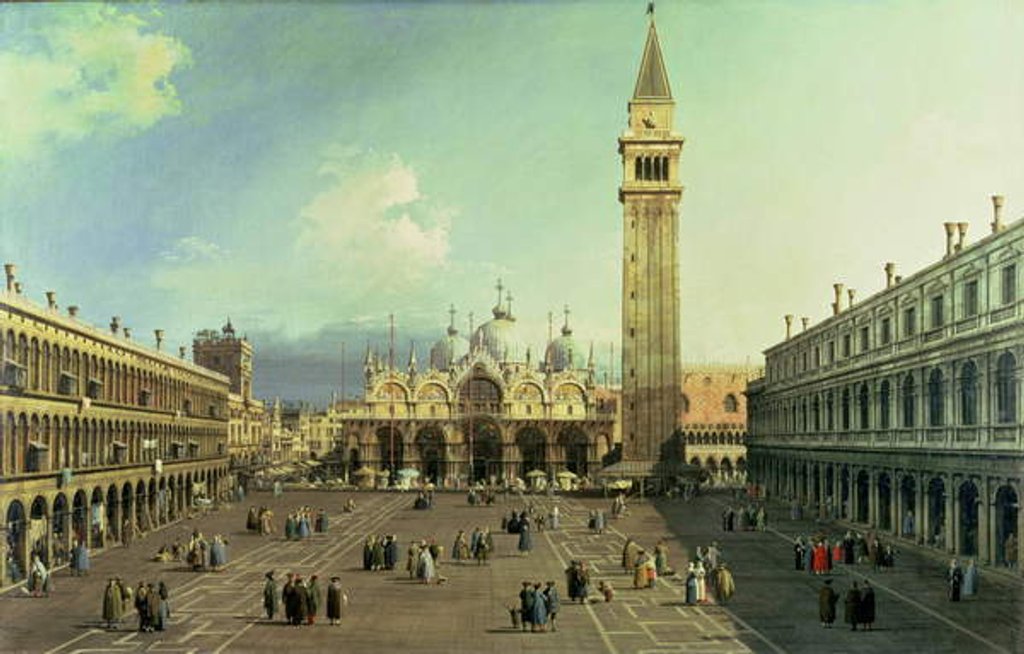 Detail of Piazza San Marco, Venice, c.1730-35 by (1697-1768) Canaletto