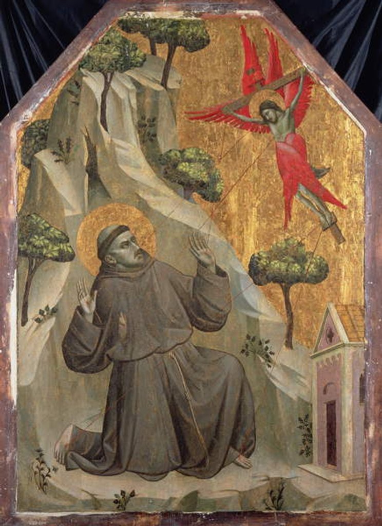 Detail of The Stigmatisation of St. Francis, c.1325-1330 by Taddeo Gaddi