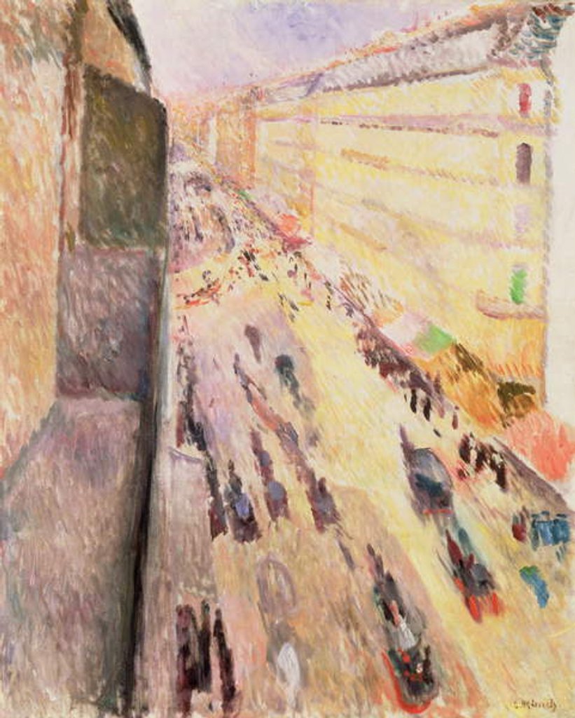 Detail of Rue de Rivoli, 1891 by Edvard Munch
