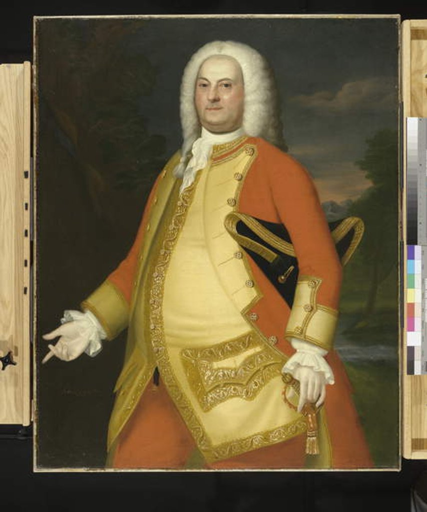 Detail of William Brattle, 1756 by John Singleton Copley