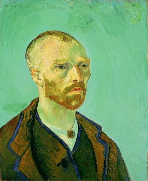 Detail of Self Portrait Dedicated to Paul Gauguin, 1888 by Vincent van Gogh